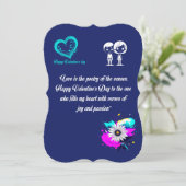 Cartes de voeux Heureuses Saintes-Valentin (Debout devant)