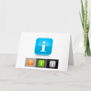 Cartes de vœux Info Icons