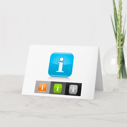 Cartes de vœux Info Icons