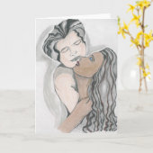 Cartes de voeux, interracial, multiculturelles (Fleur jaune)