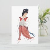 Cartes de voeux Japonaises Geisha (Debout devant)