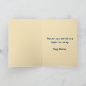 Cartes de vœux jonquilles modifiables (Intérieur)