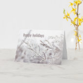 Cartes de vœux joyeuses fêtes pour employés (Fleur jaune)