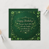 Cartes de vœux Joyeux Anniversaire  (Devant/Arrière en situation)