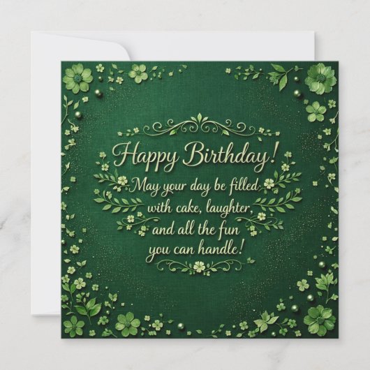 Cartes de vœux Joyeux Anniversaire  (Devant)