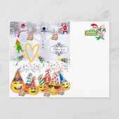 Cartes de vœux Joyeux Anniversaire Joyeux Noël (Devant)