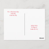 Cartes de vœux Joyeux Anniversaire Joyeux Noël (Dos)