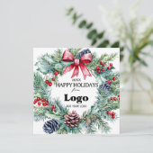 Cartes de Vœux Joyuses Fêtes en Gros Pour Clients (Debout devant)