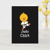 Cartes de voeux Judo Chick (Fleur jaune)
