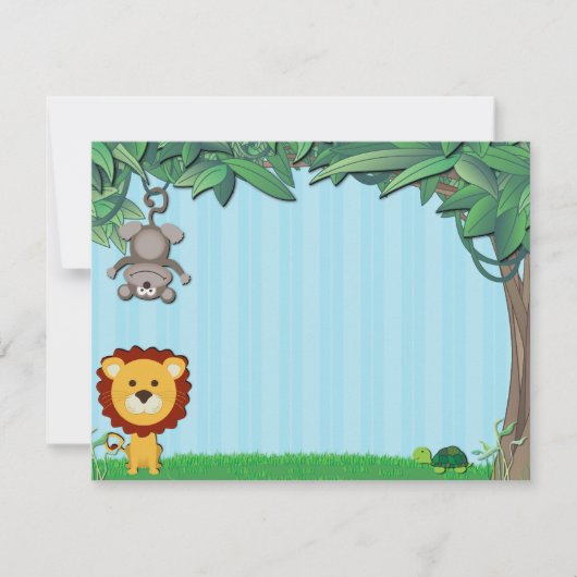 Cartes de vœux Jungle Friends (Devant)