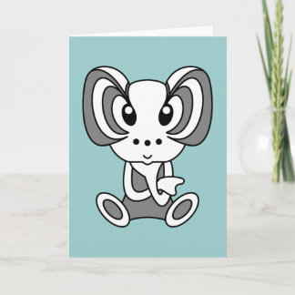 Cartes de voeux Kawaii de caractère mignon