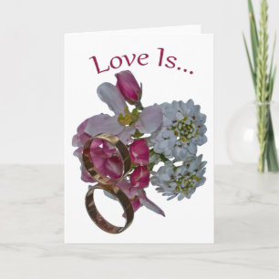 Cartes de vœux . L'amour est...