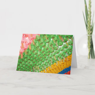 Cartes de voeux : Lampes en papier coréennes color