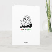 Cartes de voeux libres de la Palestine (Dos)