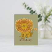 Cartes de voeux Lion (Debout devant)