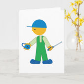 Cartes de voeux Locksmith (Fleur jaune)