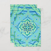 Cartes de voeux Mandala (Devant / Derrière)