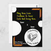 Cartes de voeux mariages (Devant / Derrière)