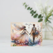 Cartes de voeux Mariages joyeuses (Debout devant)