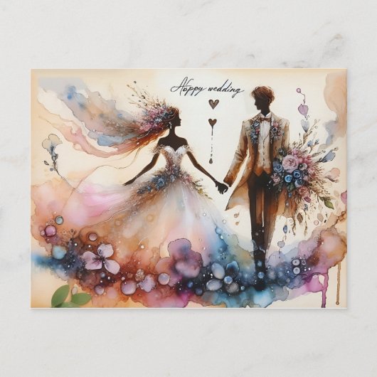 Cartes de voeux Mariages joyeuses (Devant)