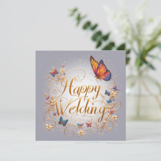 Cartes de voeux Mariages joyeuses (Debout devant)