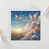 Cartes de voeux Mariages joyeuses (Devant/Arrière en situation)