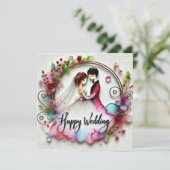 Cartes de voeux Mariages joyeuses (Debout devant)