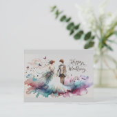 Cartes de voeux Mariages joyeuses (Debout devant)