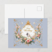 Cartes de voeux Mariages joyeuses (Devant / Derrière)