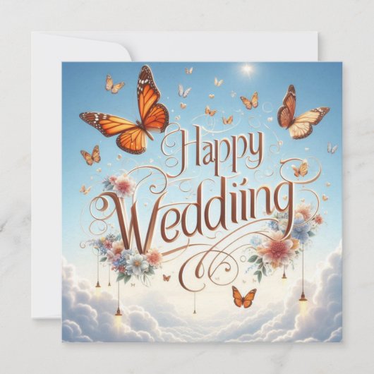 Cartes de voeux Mariages joyeuses (Devant)