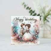 Cartes de voeux Mariages joyeuses (Debout devant)