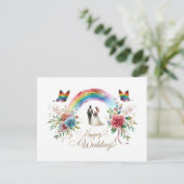 Cartes de voeux mariages joyeuses (Debout devant)