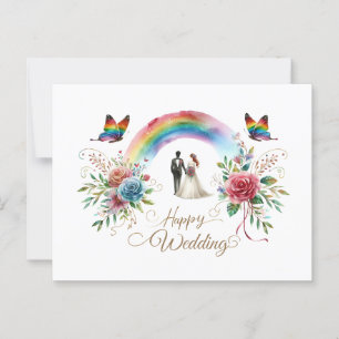 Cartes de voeux mariages joyeuses