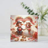Cartes de voeux Mariages joyeuses (Debout devant)