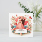 Cartes de voeux Mariages joyeuses (Debout devant)