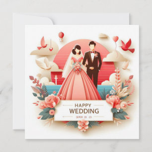Cartes de voeux Mariages joyeuses