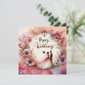 Cartes de voeux Mariages joyeuses (Debout devant)