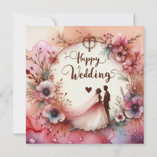 Cartes de voeux Mariages joyeuses (Devant)