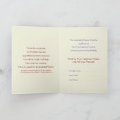 Cartes de voeux masoniques pliées Anniversaire 5" (Intérieur)