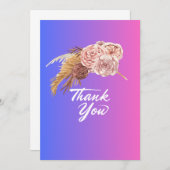 Cartes de voeux Merci (Devant / Derrière)