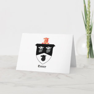 Cartes de voeux mettant en vedette la crête de fam