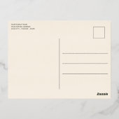 Cartes de vœux Modernes Classiques Saisons Or Feui (Verso)