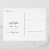 Cartes de vœux modernes pour les fêtes (Verso)