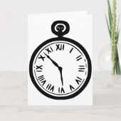 Cartes de voeux Montre Poche (Devant)