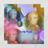 Cartes de voeux Mozart intemporelles (Devant / Derrière)