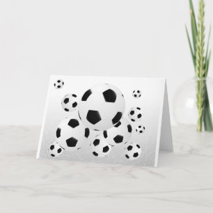 Cartes de voeux multiples de ballons de football