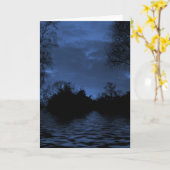 Cartes de voeux Nightsky (Fleur jaune)