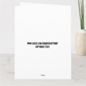 CARTES DE VŒUX NOËL PÈRE NOËL PIZZA GRANDES (Dos)