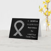 Cartes de voeux Noir et Blanc (Fleur jaune)