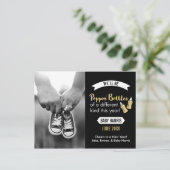 Cartes de vœux Nouvel An Bébé Annonce Ouvrir des B (Debout devant)